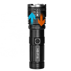 Outdoor Waterproof Long Range Zoom Focus 5050 LED Rechargeable Laser Flashlight Flash Light Torch