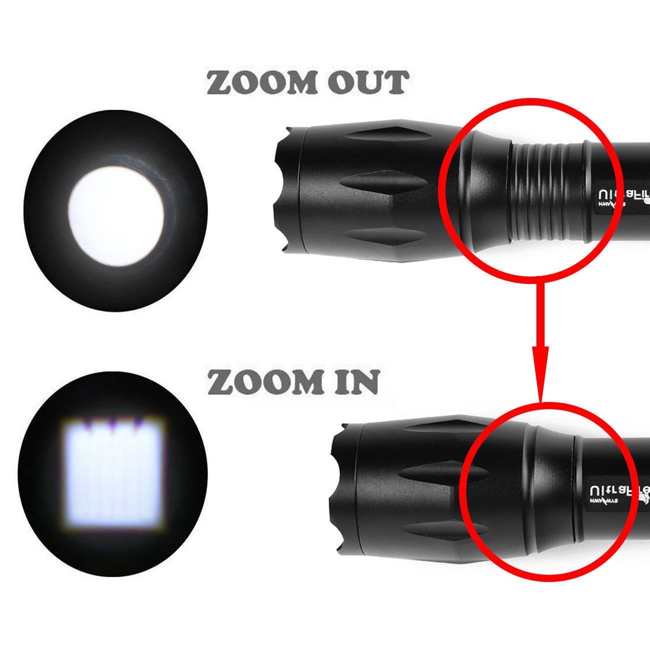 Amazon Best Seller Branded Aluminum Alloy 5 Modes T6 10W 1000 Lumens Zoomable LED Torch Waterproof G700 Tactical Flashlight