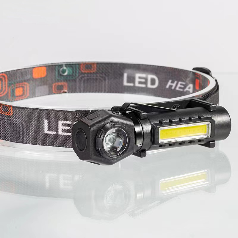 New Hot Multifunction XPE COB LED Head Light Flash Light Rechargeable Headlamp Flashlights with Magnet Pen Clip