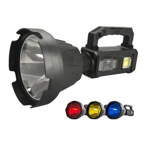 Brightest XHP90 LED Search Light Handheld Portable Spotlight Solar Powered P90 Rechargeable Fish Camp Flashlight Searchlight