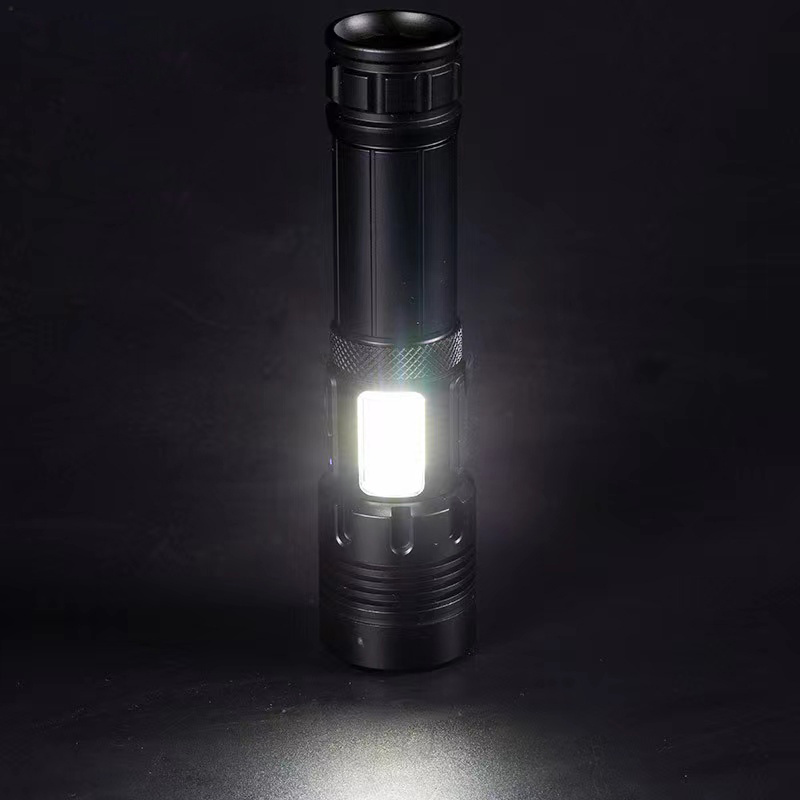 Handheld Strong Brightness Torch  7 Mode Light P70 1*18650 26650 Battery Rechargeable Zoomable Usb Cob Xhp70 Led Flashlight