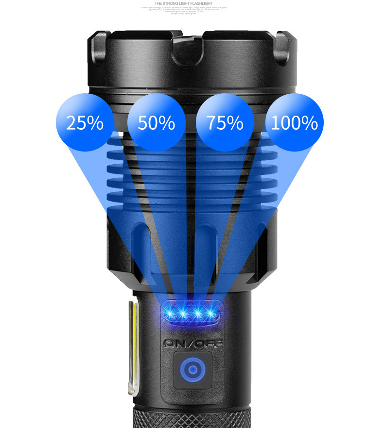 Super Bright 2500 High Lumen XHP90 Flash Light Outdoor Waterproof High Power P90 LED USB Tactical Torch Flashlight 75 80 DC 6V