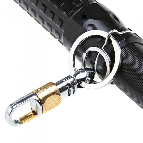 Outdoor Telescopic Zoom LED Driver Home Security Night Patrol Torch Aluminium Baseball Bat Self Defense Flashlight