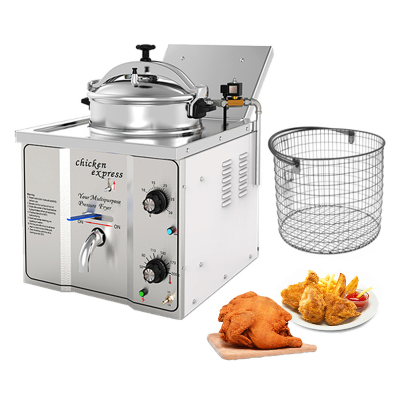 Electric CE olla freidoras a presion de pollos electrica para frito kfc casera table top small chicken pressure fryer restaurant