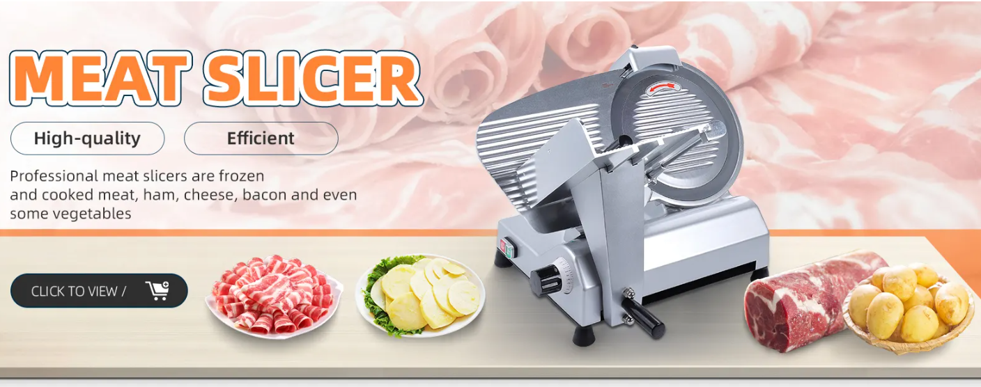 A Electric fully automatic commercial industrial deli bacon beef ham food frozen meat slicer cutter meat cutting slicing machine