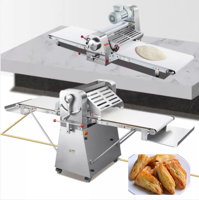 doh teigausrollmaschine rodillo laminadora para masa de pan industrial pasta flour pie puff pastry dough rolling production line