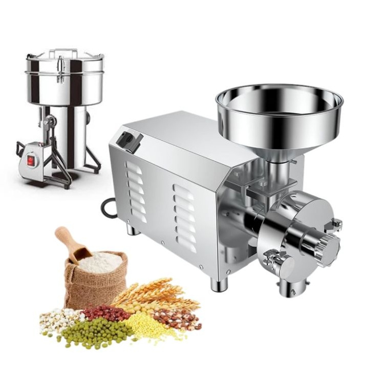 Electric cocoa chilli cassava powder mini corn maize rice wheat flour mill spice grain processing grinding grinder machine price