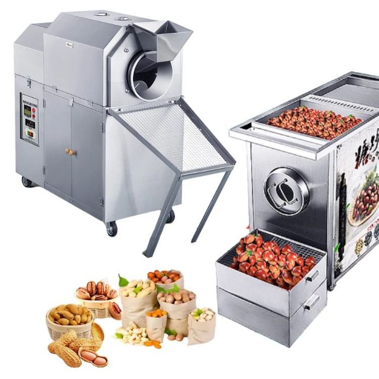 Wheat electromagnetic japanese rice portable used roasted peanuts hazelnut cashew nut peanut roasting machine roaster equipment