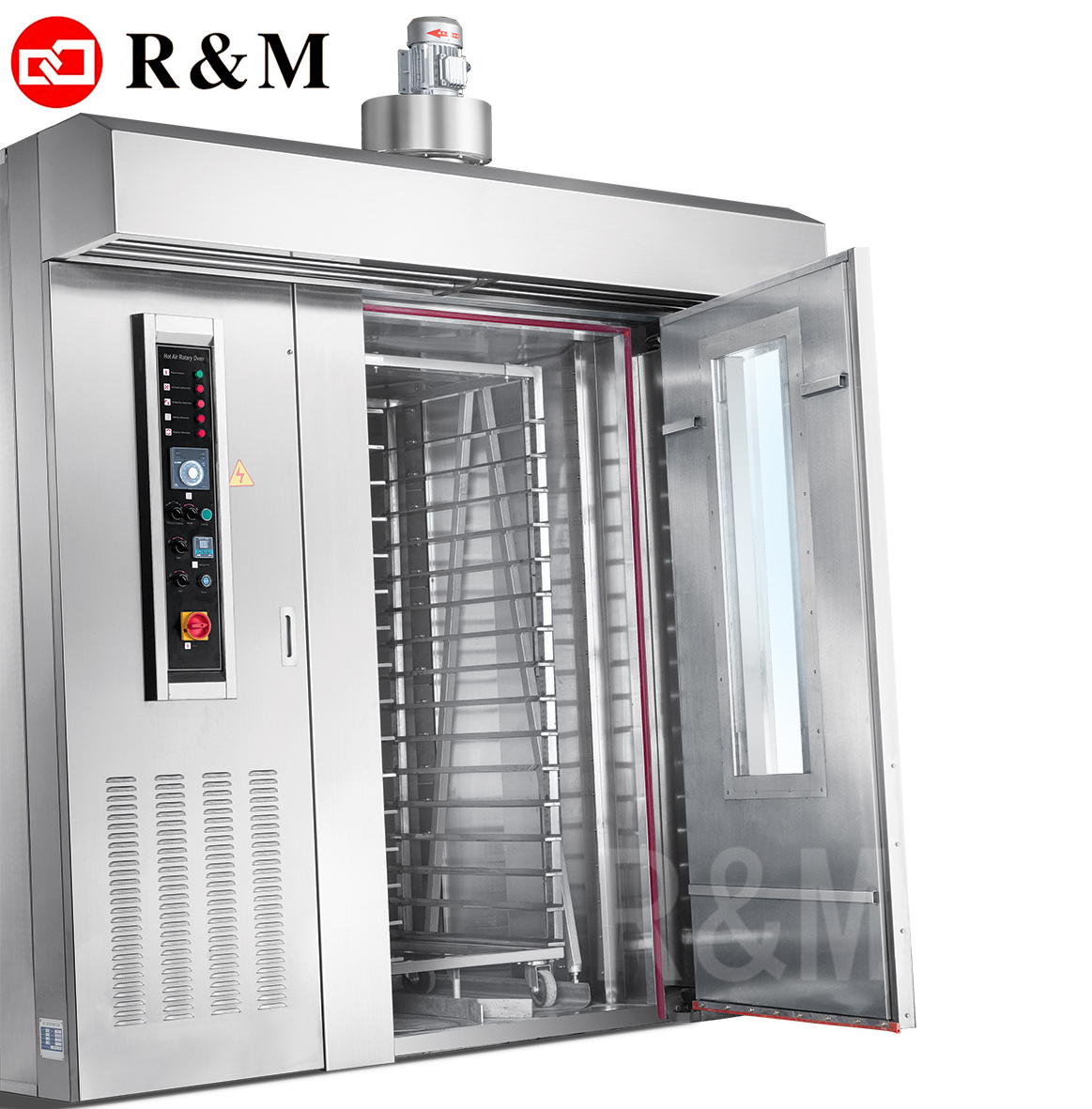 64 32 tray rotary oven Price gas Electric Big rotating Bakery Rotary Rack Oven For Sale baking loaf bread bakery industrial oven