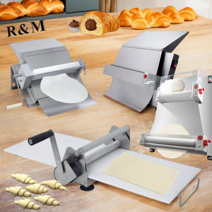 Bakery manual stainless steel pita pie electric baking bread Dough Roller sobadora sheeter Machine Pastry shelter press flatten