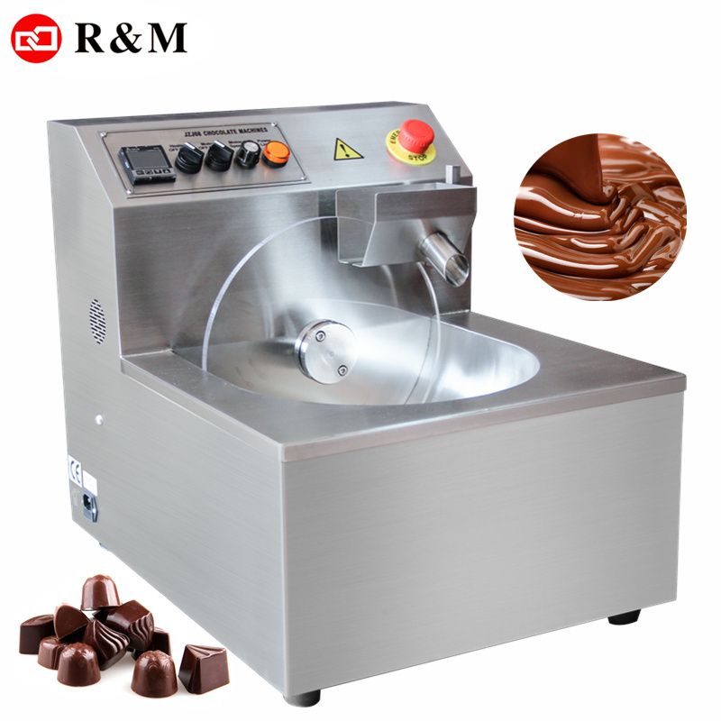 Mini Tempered chocolate tempering machine small mould molding melting machinery enrobing maker coating chocolate making machine