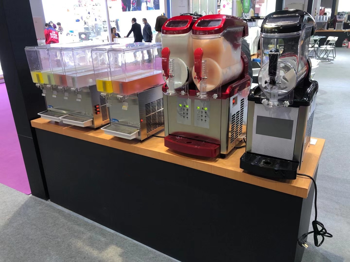 slushie party bar equipment station digital ice frozen drinks slush making vending automatic cocktail machine A dispenser maker