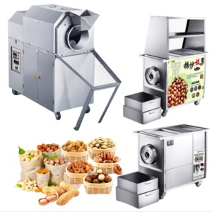 Street snack bean product peanut nuts frying roasting roaster other food processing machinery for small industries idea business