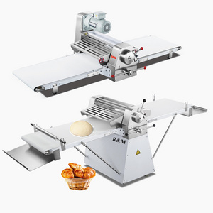 Automatic japanese dough sheeter dough sheeter danish pastry making machine comersial belt 500 for making full croissants line