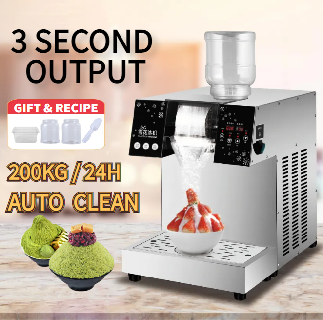 Latest large small fest koreanische bing su rotate A snowflake noodle bingsu snow shaved ice flake maker dessert making machine