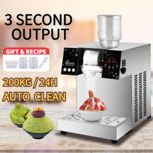 Latest large small fest koreanische bing su rotate A snowflake noodle bingsu snow shaved ice flake maker dessert making machine