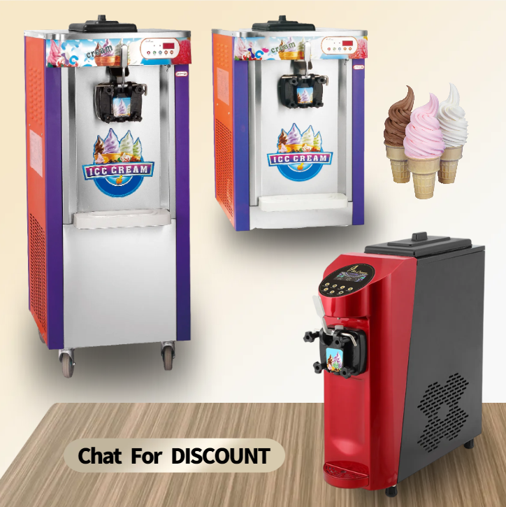 Commercial used chocolate countertop mobile domestic japanese multi flavor soft serve ice cream machine churner maker dispenser