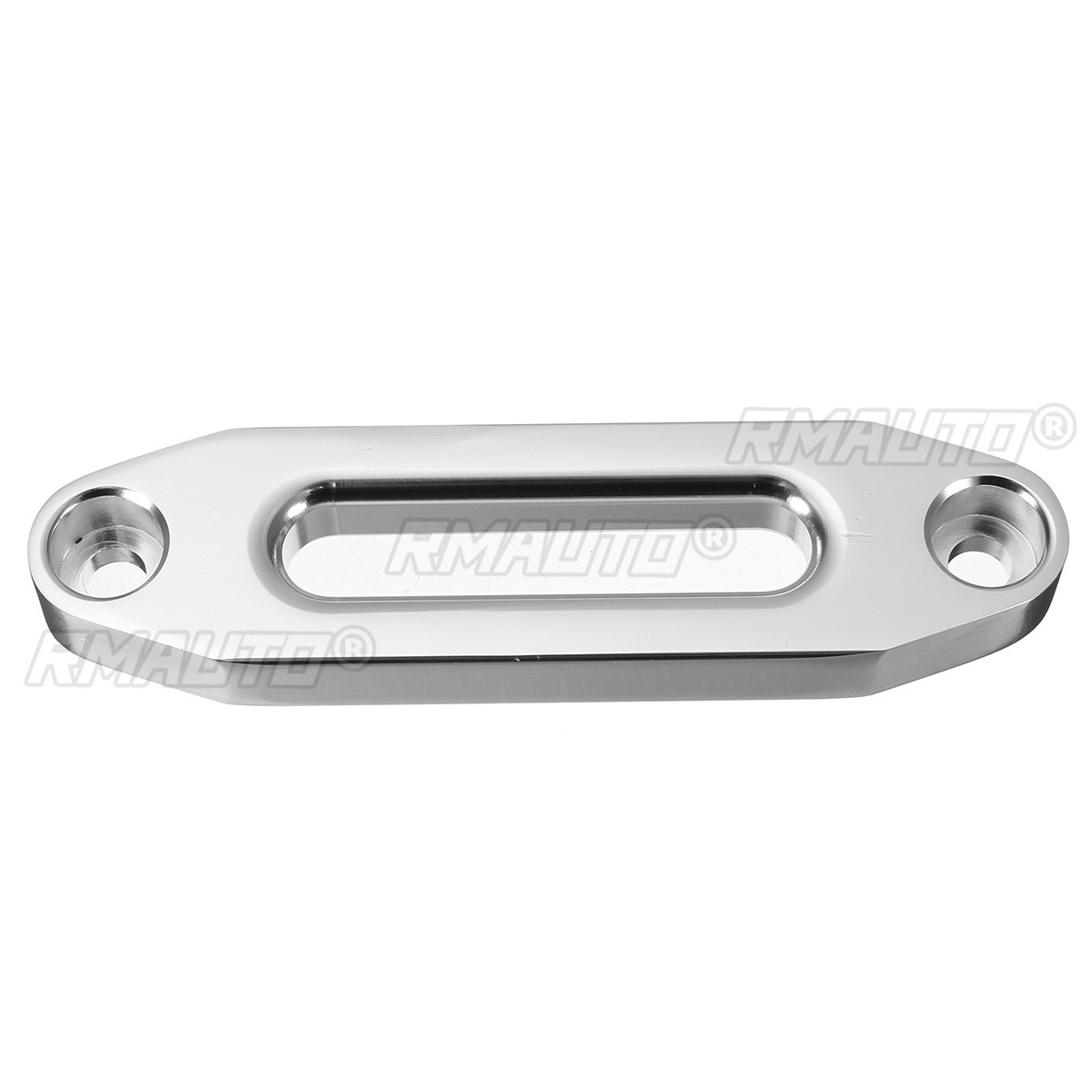 Silver 4000LBS Aluminum Hawse Fairlead For Synthetic Winch Rope Cable For Off Road 4WD