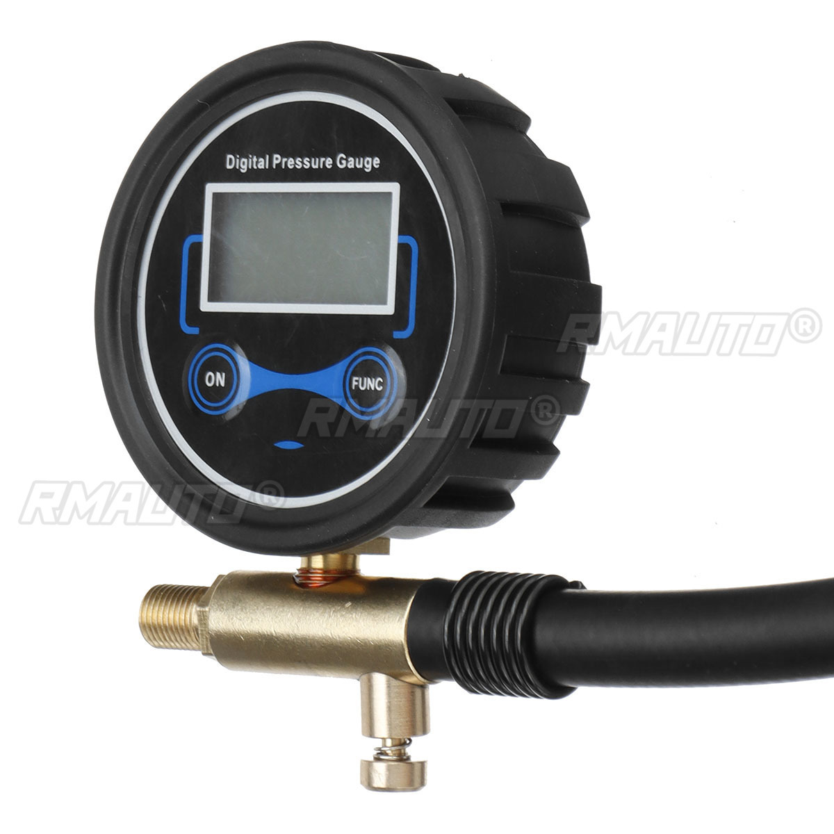 200PSI Multi-function Car Truck Air Tire Inflator Digital Pressure Gauge with Air Chuck & Hose