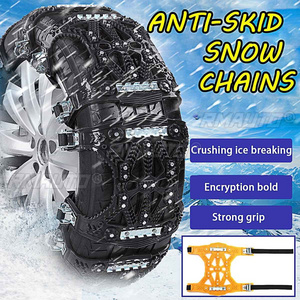 1PCS Car Winter Tire Wheels Snow Chains Snow Tire Anti-skid Chains Wheel Tyre Cable Belt Winter Outdoor Emergency Chain