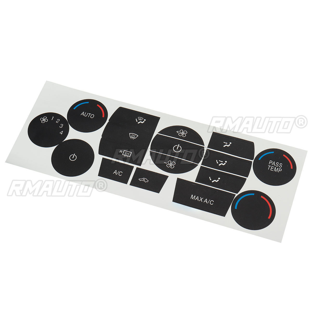 New Car Center Console A/C Button Repair Kit Air Condition Control Switch Button Repair Stickers For Ford Escape Fusion