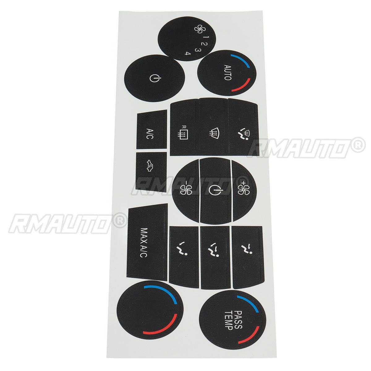 New Car Center Console A/C Button Repair Kit Air Condition Control Switch Button Repair Stickers For Ford Escape Fusion