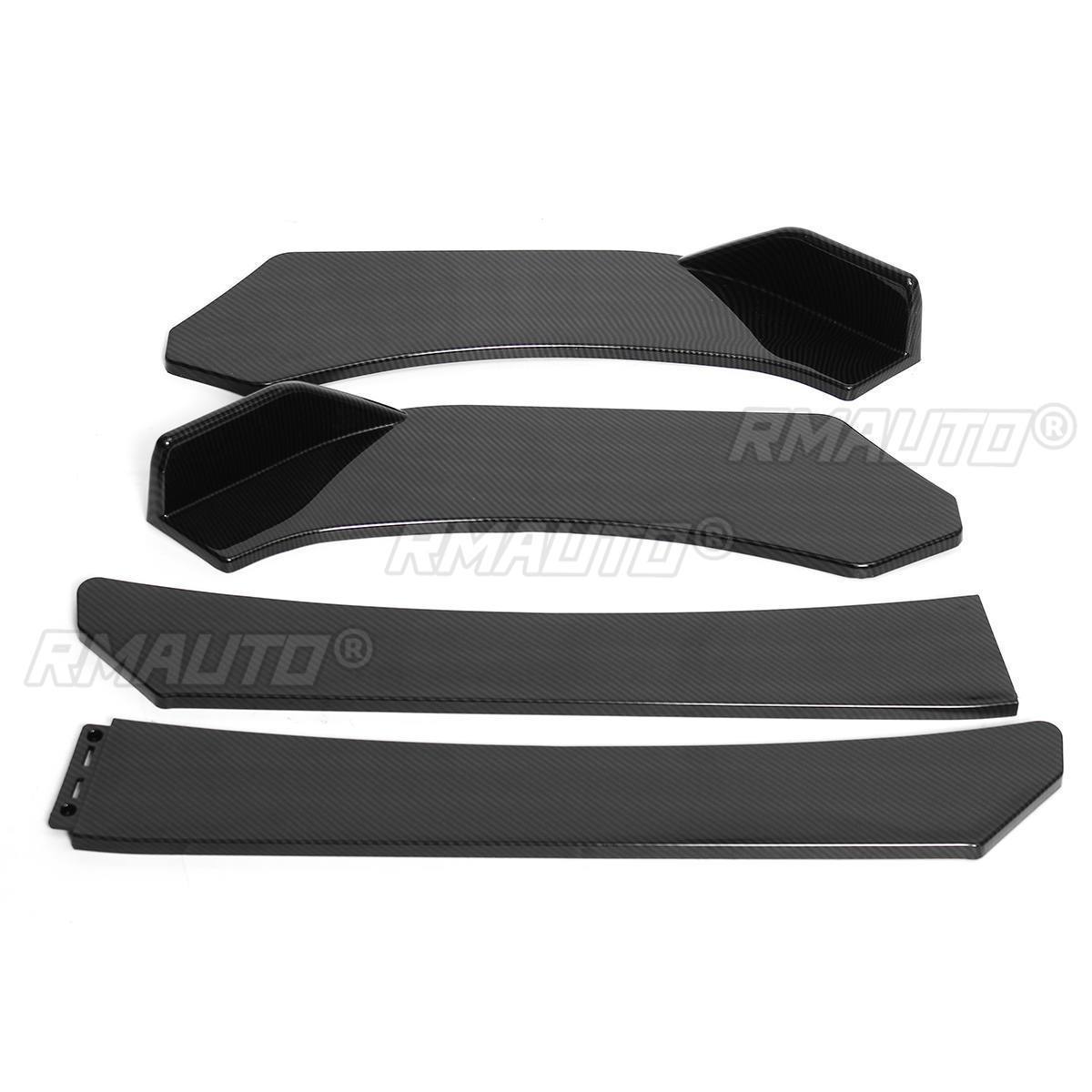 4pcs Car Front Lip Bumper Splitter Diffuser Spoiler For Mazda 3 Axela 6 Atenza 2 3 5 6 CX 3 4 5 MX5 RX8 Miata 323 626 RX7 RX8