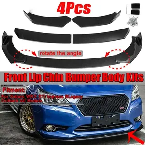 4pcs Car Front Lip Bumper Splitter Diffuser Spoiler For Mazda 3 Axela 6 Atenza 2 3 5 6 CX 3 4 5 MX5 RX8 Miata 323 626 RX7 RX8