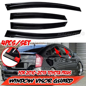 4x Car Side Window Deflector Visor Guard Vent Rain Guard For TOYOTA For PRIUS 2010-2015 Door Visor Cover Trim Awnings Shelters