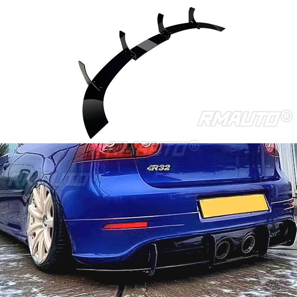 Car Rear Bumper Diffuser Rear Side Splitters Spoiler Lip Rear Bumper Protector For Volkswagen Golf 5 MK5 R32 2005-2008