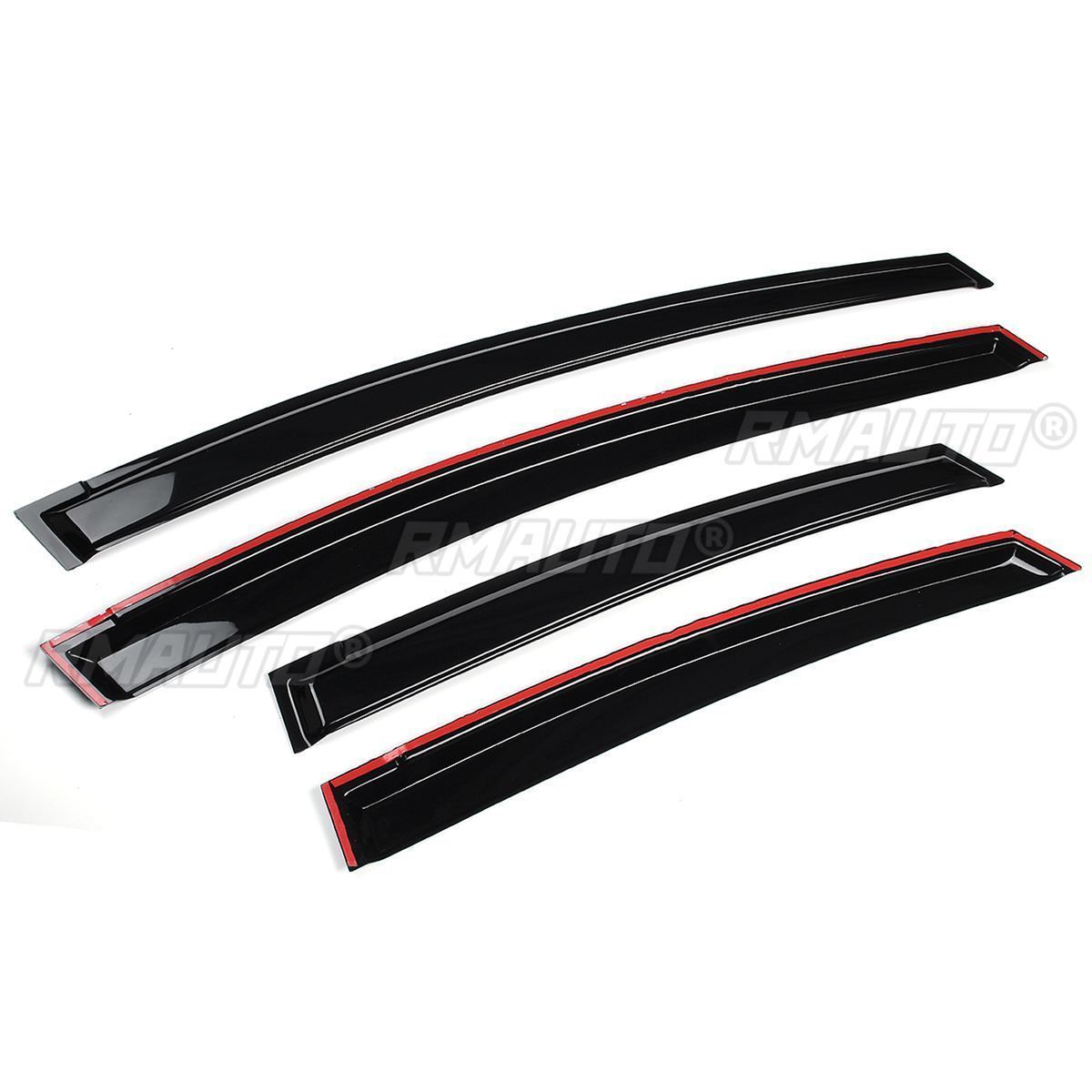 4x Car Side Window Deflector Visor Guard Vent Rain Guard For TOYOTA For PRIUS 2010-2015 Door Visor Cover Trim Awnings Shelters