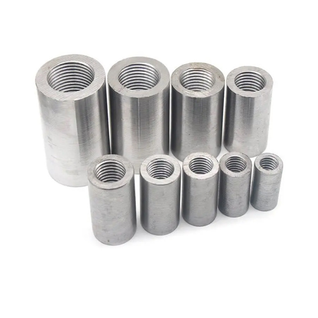 Aluminum Round Threaded Studding Connector Nuts SS 201 SS304 Stainless Steel All thread Tube Sleeve