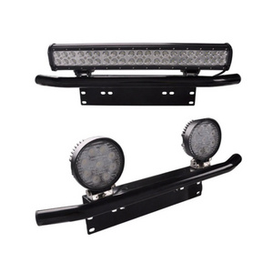 Bull Bar Front Bumper License Plate, SUV Truck Work Lamp LED Light Bar Mount Bracket, Car Lamp Bracket 7 - 15 Days Aluminum Rich