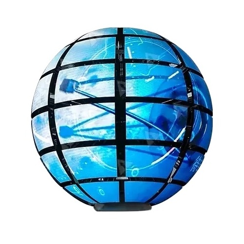 P2  P2.5  P3  P4  P5 Custom hanging LED ball screen video round lantern spherical LED display