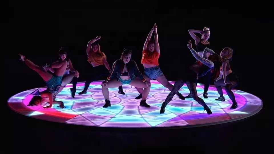 New Product Performance Center Led Floor Tile Display Rechargeable LED Dance Floor Tiles