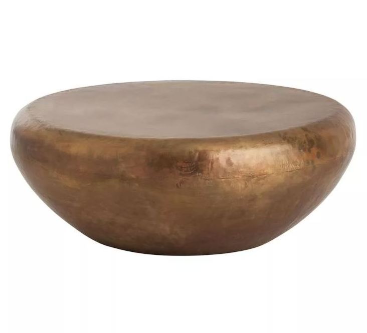 Modern Wholesale Furniture Modern Drum Shape Coffee Table High Quality Drum Center Table Handmade Metal Round Coffee Table