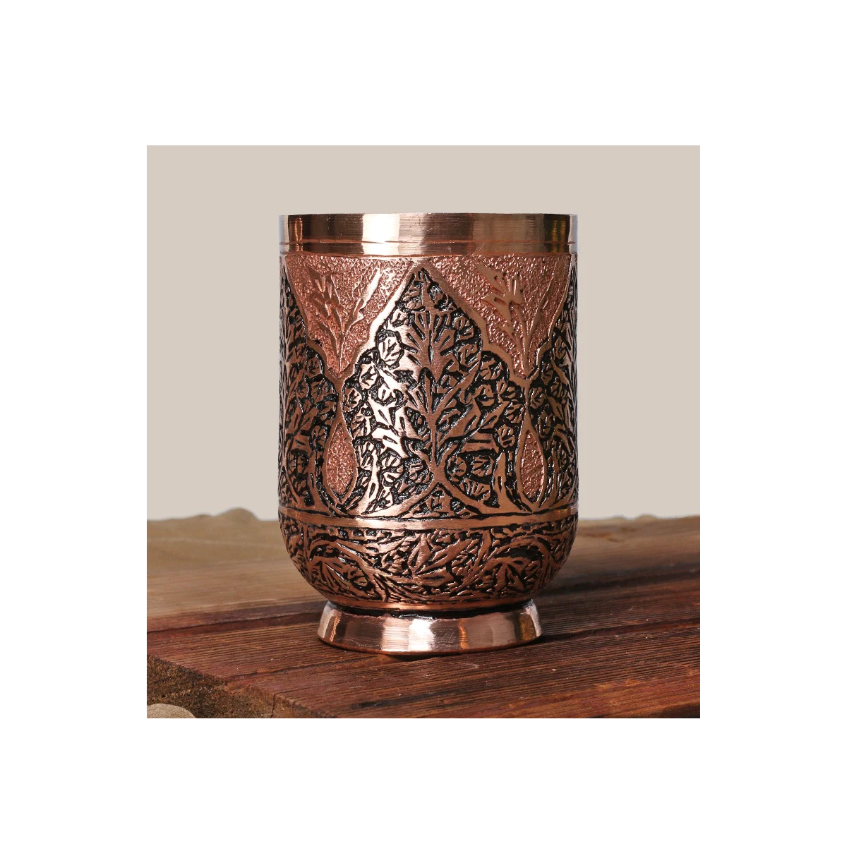 100% Premium Quality Pure Copper Latest Design Copper Party Ware Glass With Unique Design For Hot Sale Product new arrival