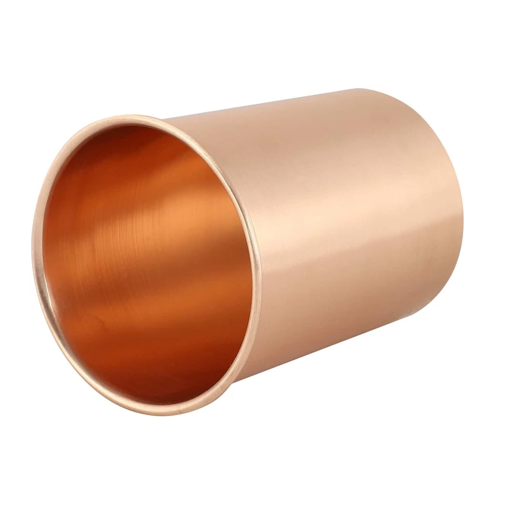 High Quality Gorgeous look pure Copper tumbler glass cup for water decorated tumbler large custom for drinking ware