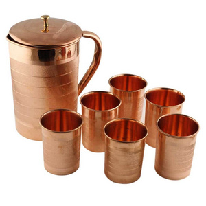 High selling handmade plan hammer pure copper water glass drinking water copper glass copper drinking water home table ware...