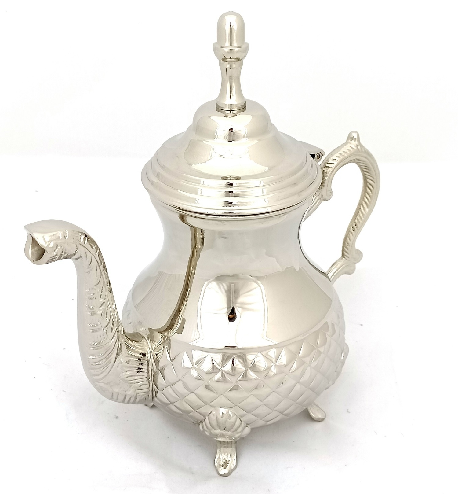 Full Silver Arabic Tea Kettle Pot Coffee Pots Dallah Tea and Coffee Sets Islamic Gift Set Wedding Cawa Eid Dubai Latest Design