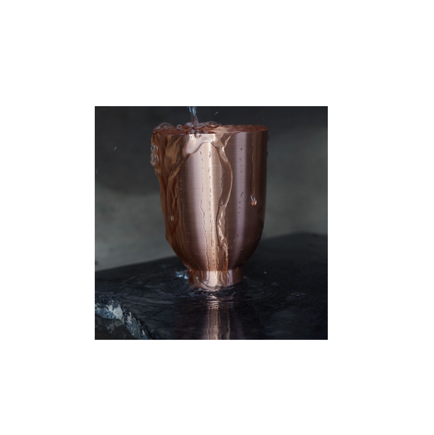 Premium Quality Gorgeous look pure Copper tumbler glass cup for water decorated tumbler large custom for drinking ware