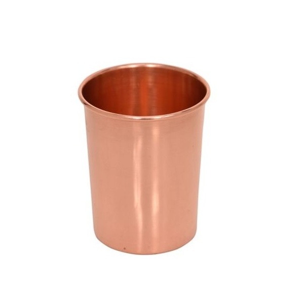 High Quality Gorgeous look pure Copper tumbler glass cup for water decorated tumbler large custom for drinking ware