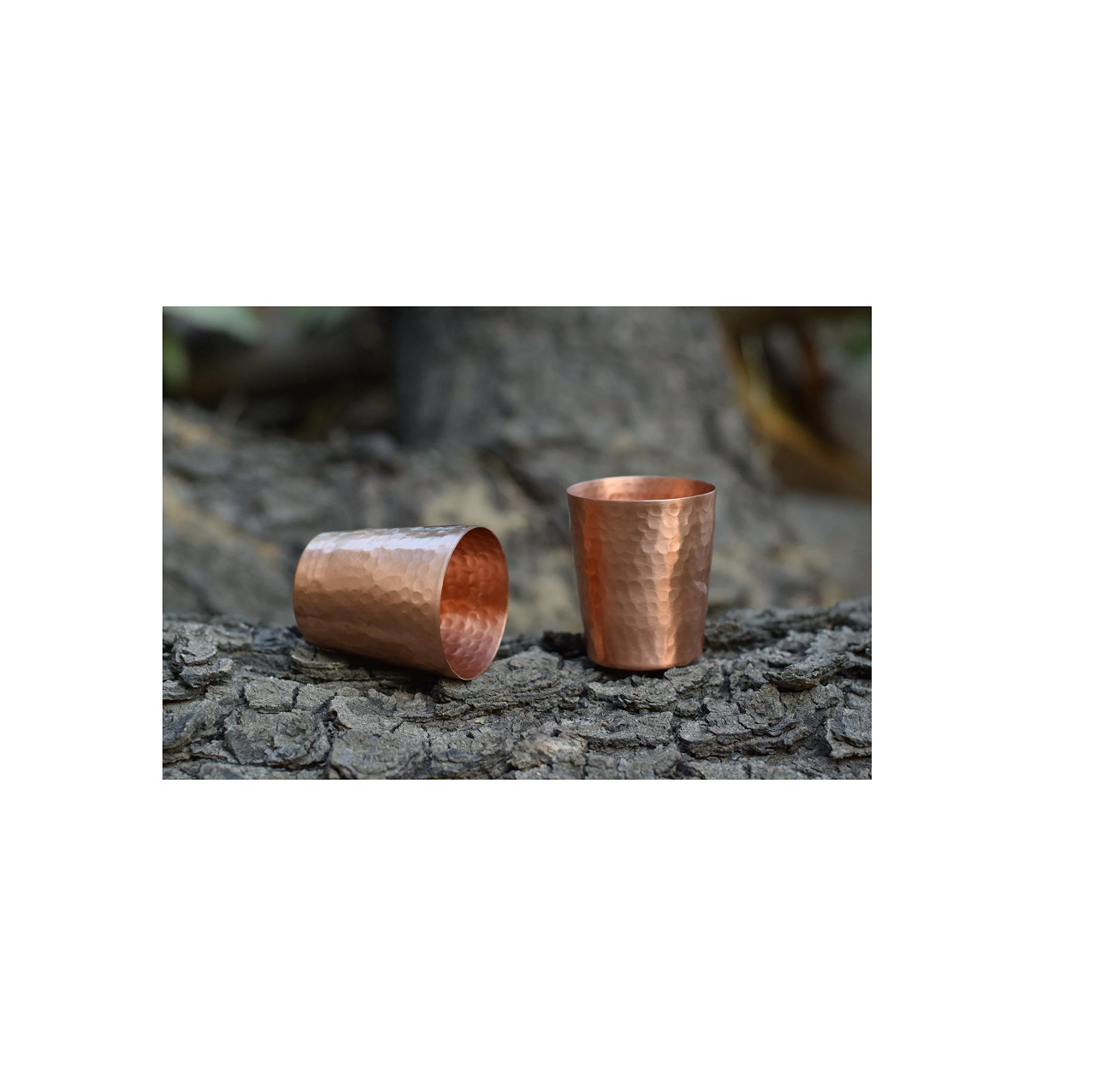 Hot Selling Customized Handmade SOLID COPPER HAMMERED DESIGNER WATER GLASS Indian Manufacturer Drinking Water Copper Mugs