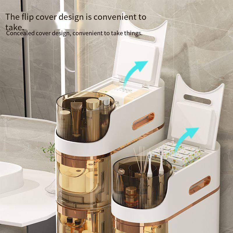 rmier Plastic bathroom gap storage rack household drawer style bathroom multi-layer storage rack