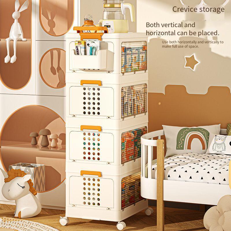 rmier Children's stroller Plastic baby snack toy storage rack multi-layer living room clothing storage rack