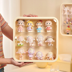 Wholesale blind box storage display stand handmade, clear plastic multifunctional doll box lego box