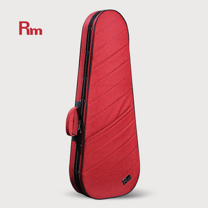 FC04-DSE Rm Wholesale hot selling red Oxford cloth foam hard shell electric guitar case portable musical instrument case