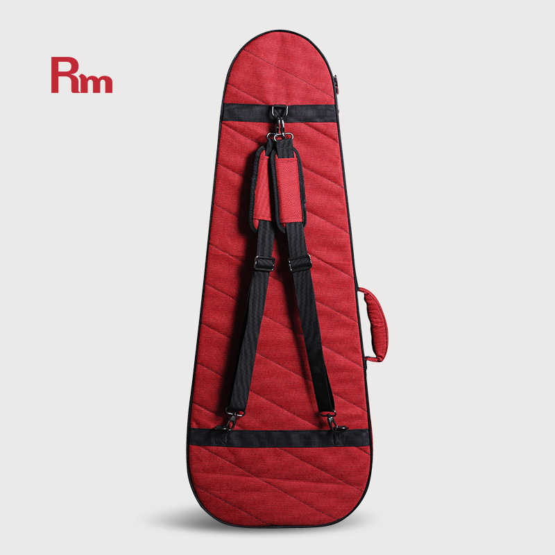 FC04-DSE Rm Wholesale hot selling red Oxford cloth foam hard shell electric guitar case portable musical instrument case