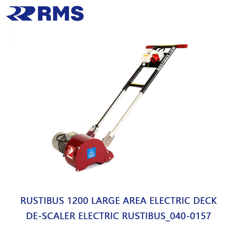 Rustibus 1200 Large Area Electric Deck De-Scaler Electric 440V 60HZ 3P Working Track 120MM With Cable 50MTR