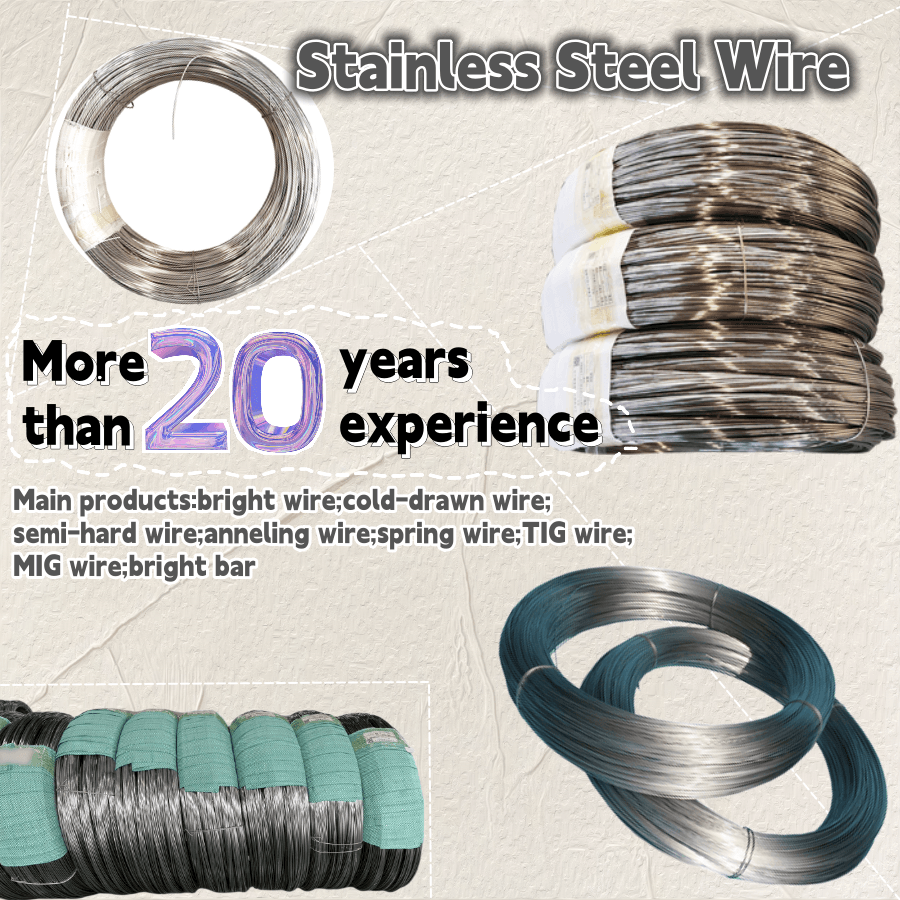 wire gauge ss sus Aisi ASTM 0.8mm 1mm 1.5mm 2mm annealed welding 304 316l bright stainless steel wire rods price for rope cable